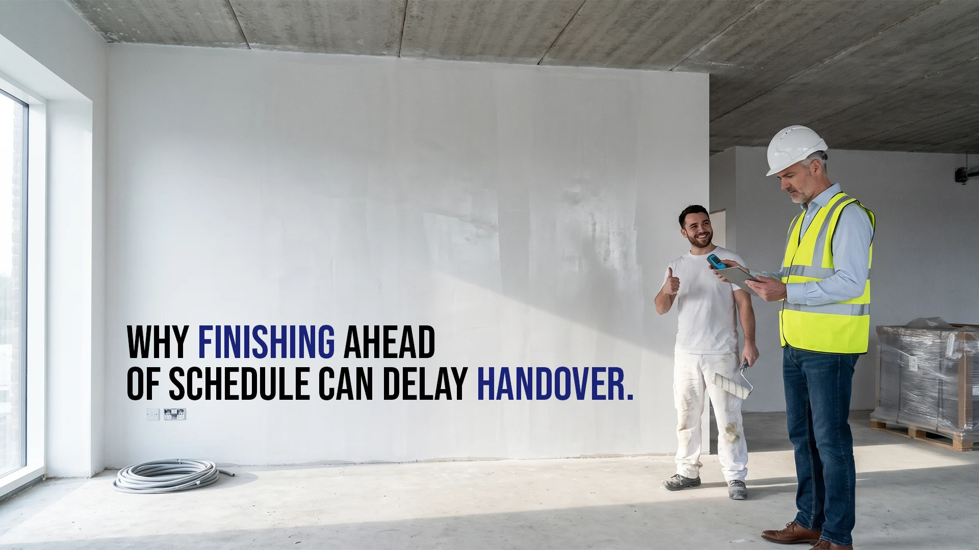 The Velocity Trap: Why Finishing Ahead of Schedule Can Delay Handover